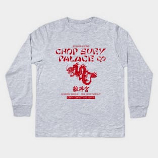 Chop Suey Palace (Red) Kids Long Sleeve T-Shirt